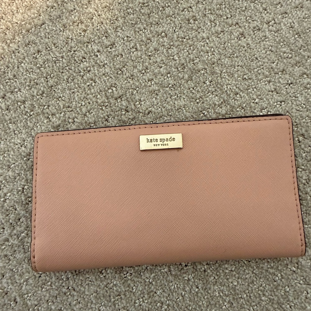 kate spade Saffiano Leather Continental Wallet - Dusty Rose